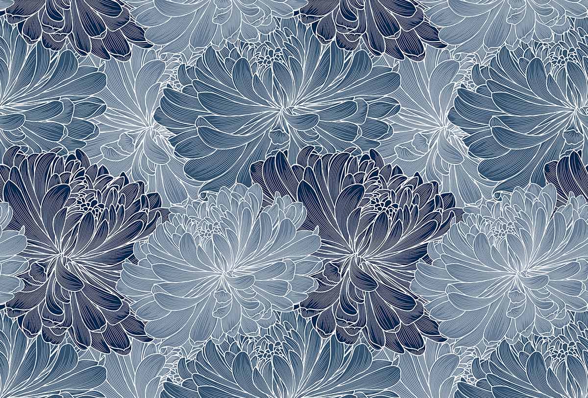 blue bloom wallpaper in a unique and beautiful design