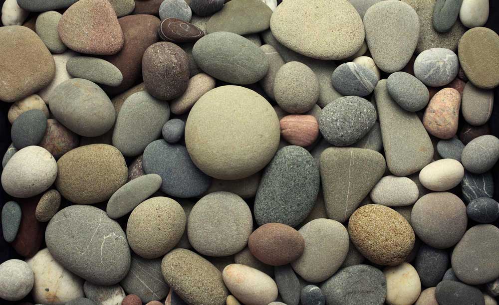Pebble Stone Wallpaper Mural in 3D for Use as Home Decoration