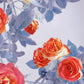 Red Rose Blossom Flower Wallpaper Art Design