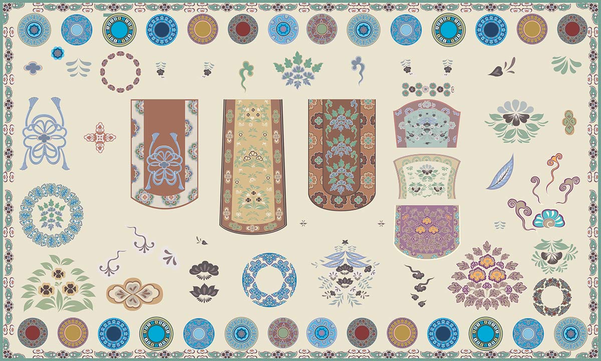 Vintage Oriental Carpet Mural Wallpaper