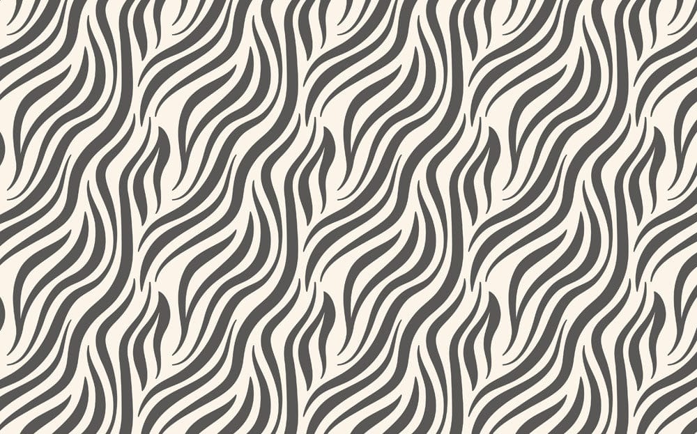 Modern Abstract Black White Zebra Mural Wallpaper