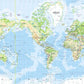 Designer World Map Mural Wallpaper