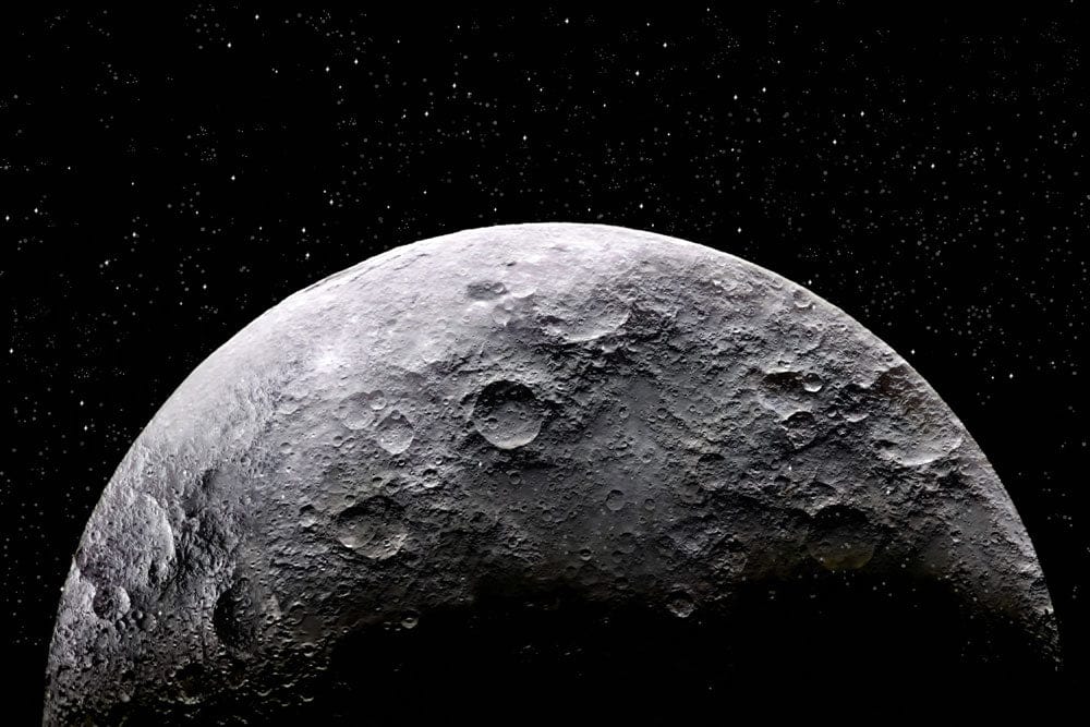 Lunar Surface Dunkelraum Wandgemälde