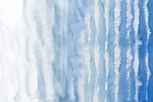 clouds layer watercolor wallpaper mural art decor