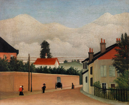 Outskirts of Paris Paintinng Mural Art Design