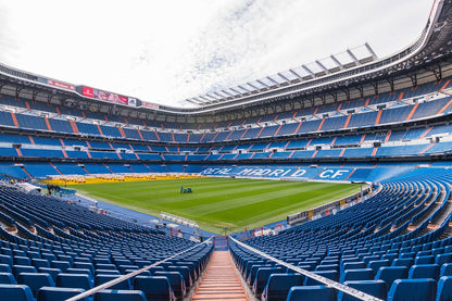 Plain wallpaper mural depicting the Bernabeu Stadium in Madrid