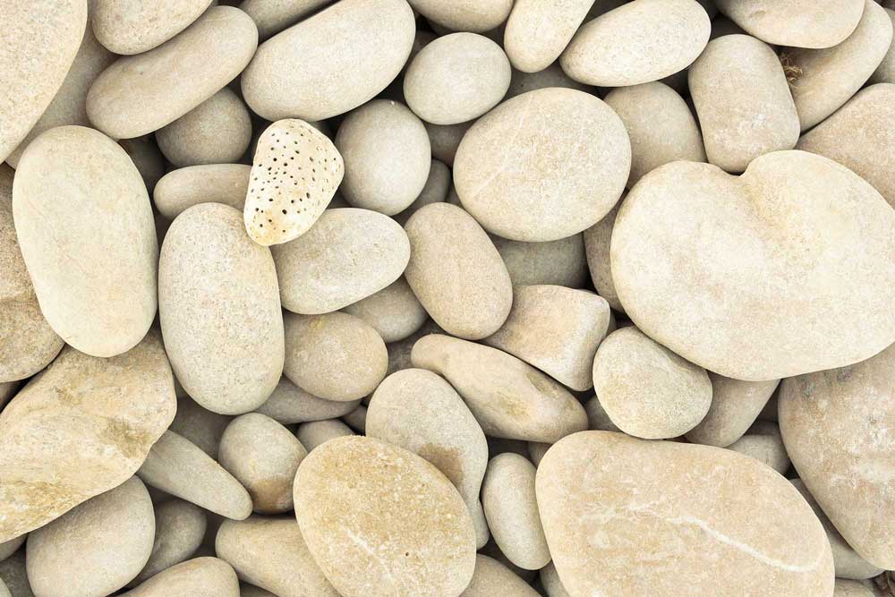Neutral Pebble Stone Mural Wallpaper