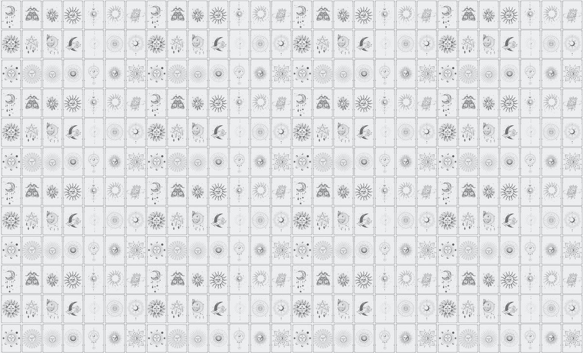 Modern Geometric Astrology Pattern Mural Wallpaper