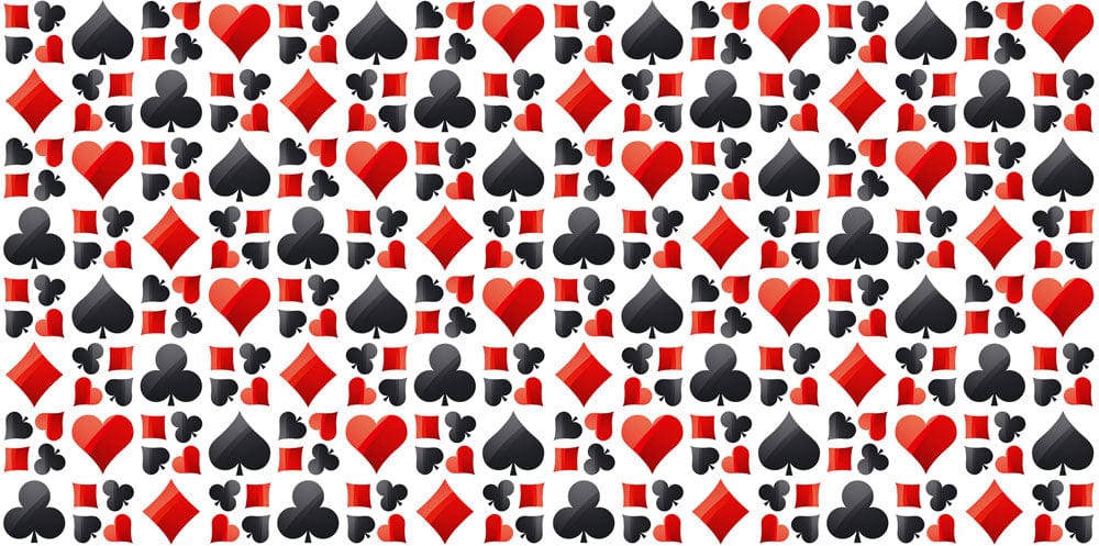 poker phobia pattern wallpaper design art