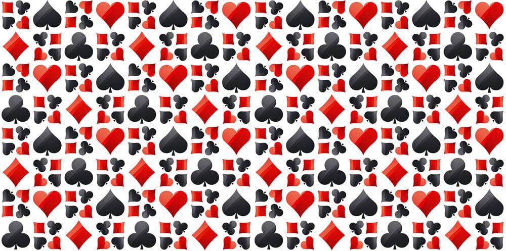 poker phobia pattern wallpaper design art