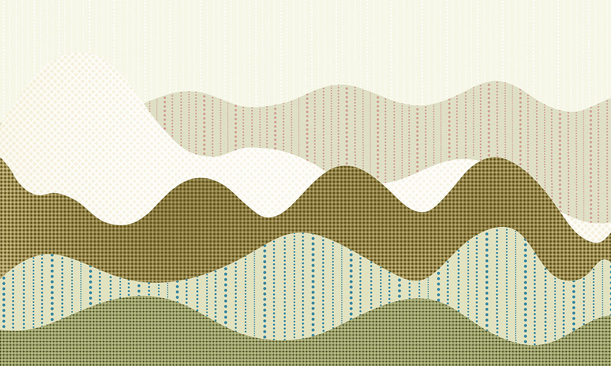 Abstract Geometric Landscape Mural Wallpaper