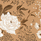 Wallpaper mural with a vinatge flower pattern for the room