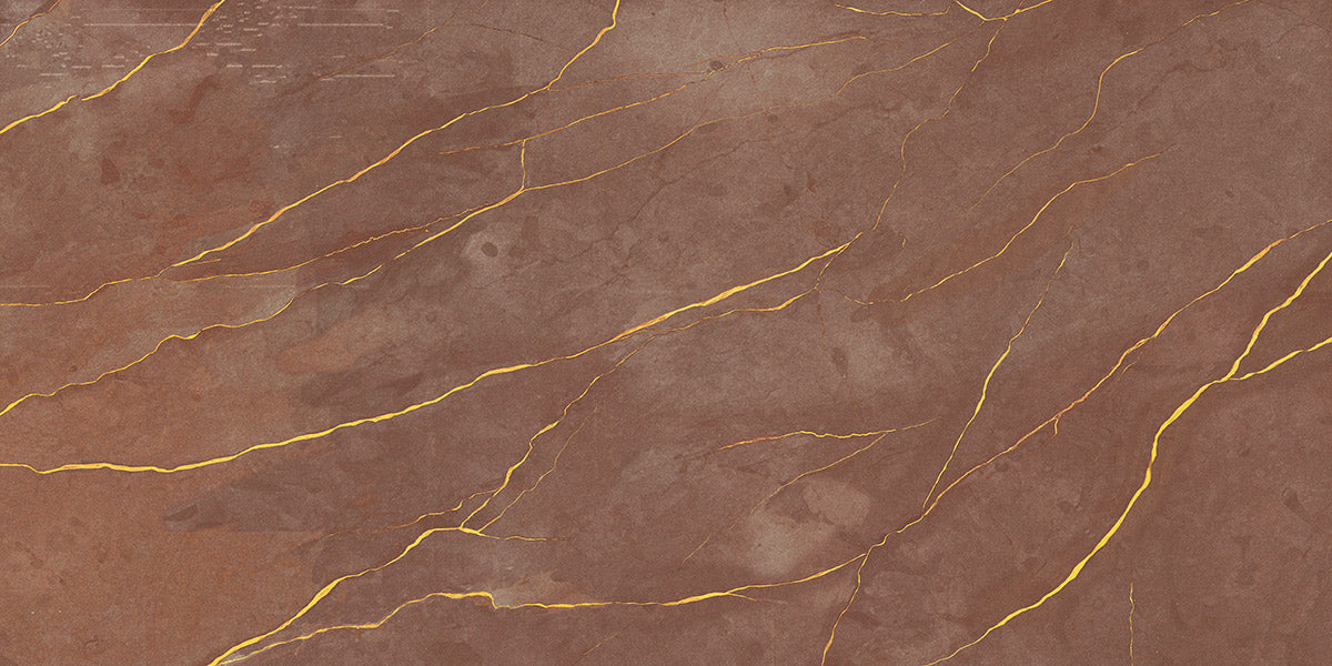 Golden Cracks Crystal Marble Industrial Wallpaper Art Design