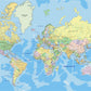 Worldwide Map Wallpaper Mural