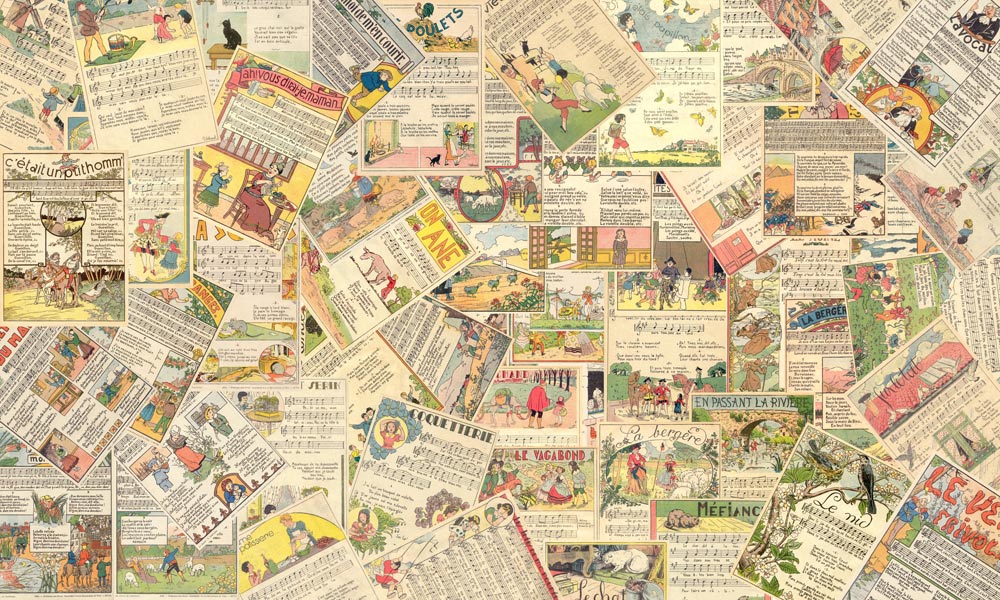 Papier peint mural de bande dessinée vintage