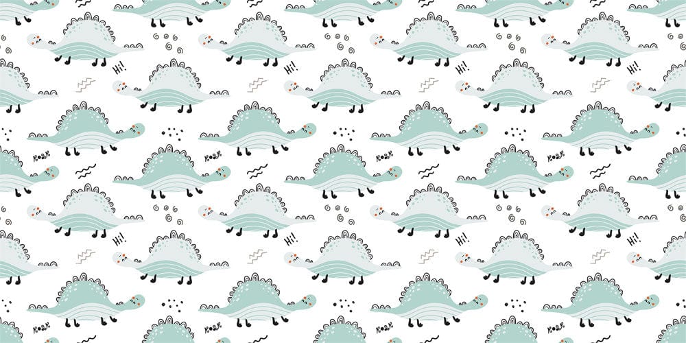 Whimsical Ocean Waves Kids Mural Wallpaper