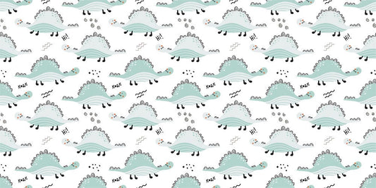 dinosaur wallpaper in the form of charming cartoon dinosaurs