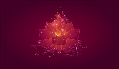 Lotus Light Floral Wall Mural Home Decor