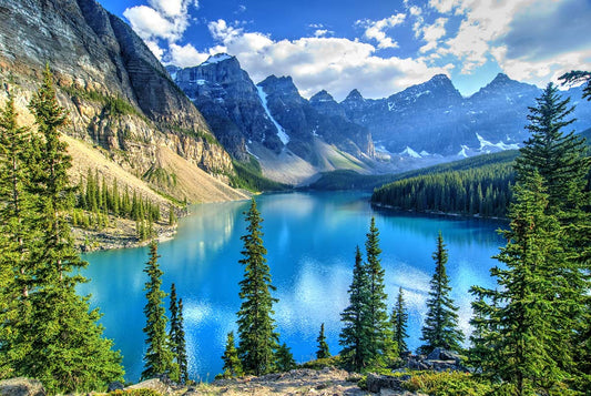 Lake & Mountain Natural Landscape Custom Wallpaper