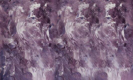 Purple Art Oil Painting Wallpaper Mural for Interior and Exterior Decoration
