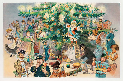 Christmas Tree Fresh Painting Wallpaper