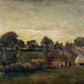 Small Village oil painting wall Murals for wall decor