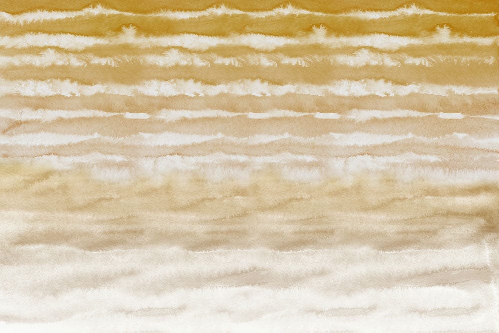Abstract Beige Watercolor Stripe Mural Wallpaper