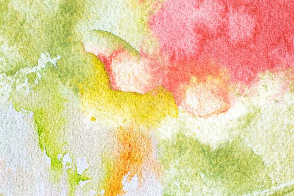 Abstract Colorful Watercolor Blend Wall Mural