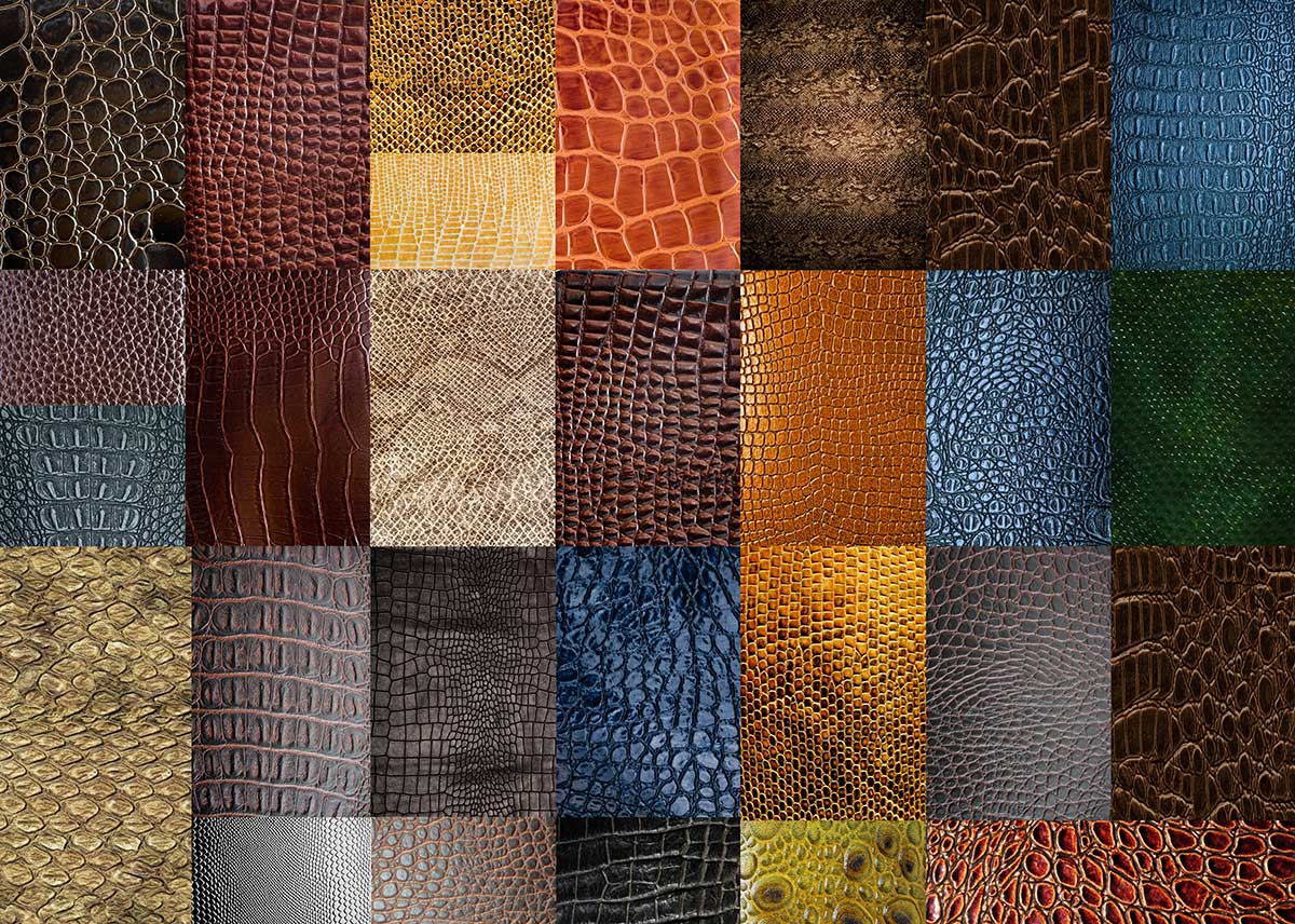 Luxurious Multi-Textured Leather Mural Wallpaper