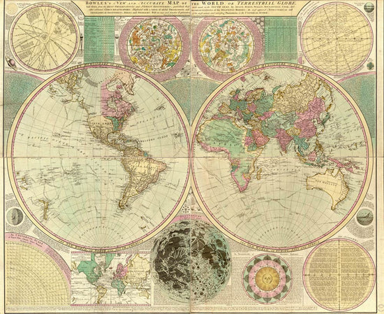 Vintage Style Classic World Map Wallpaper Mural | Ever Wallpaper