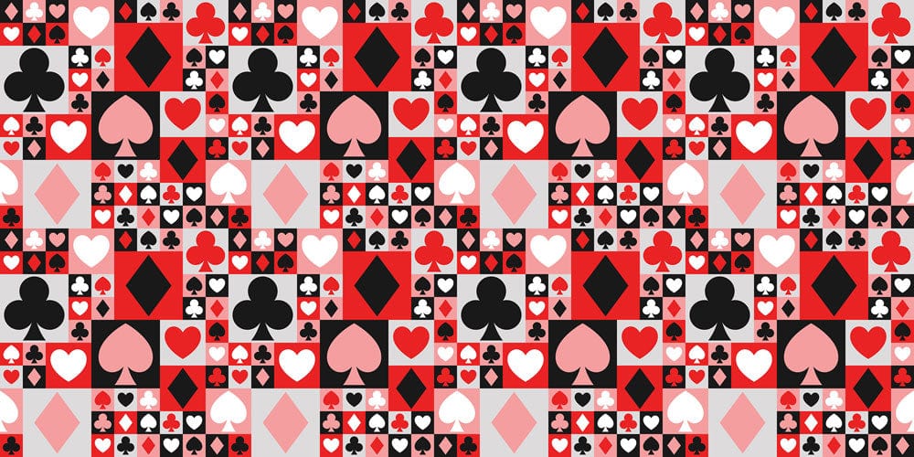 for a room, a lovely poker pattern wall mural