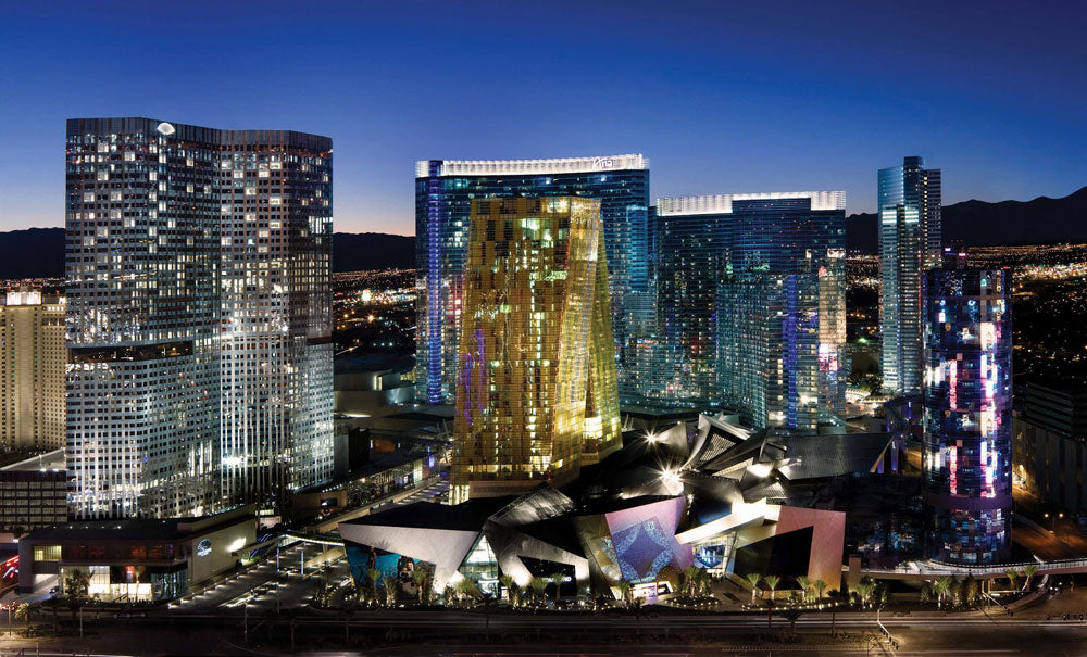 shining las vegas buildings customized wallpaper