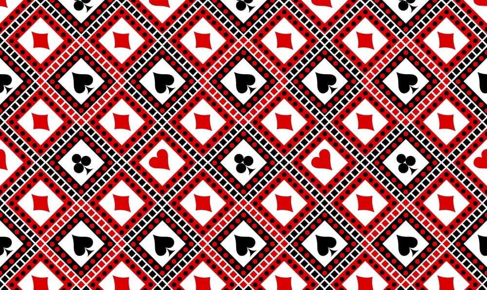 Modern Geometric Card Suits Wallpaper