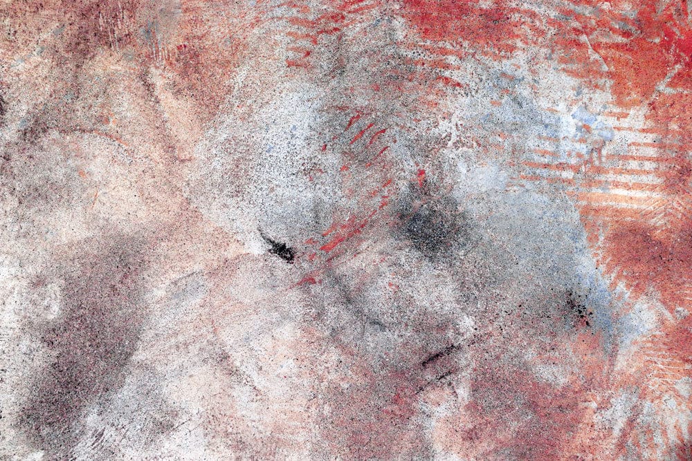 Rustic Abstract Orange Texture Mural Wallpaper