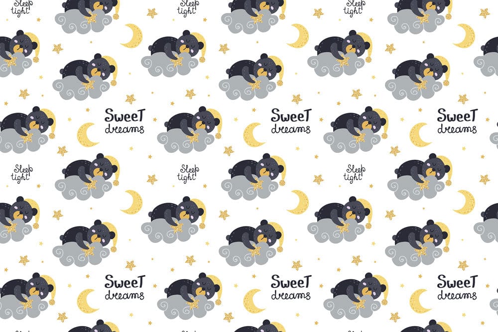 Sweet Dreams Starry Night Mural Wallpaper
