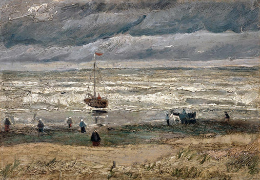 Stormy ocean oil painting Mural Wallpaper for wall