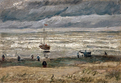 Stormy ocean oil painting Mural Wallpaper for wall