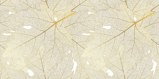 wall murals with golden leaves texture