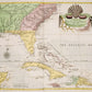 Map of Carolina & Florida Wallpaper Mural Art