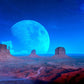 Mystical Moonlight Desert Landscape Mural Wallpaper