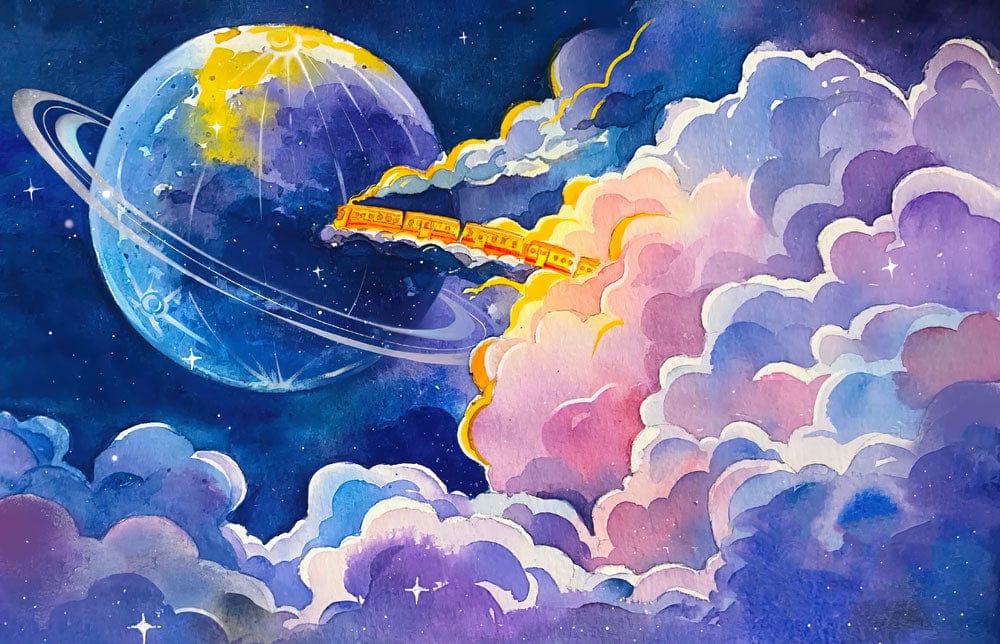Papier Peint Panoramique Voyage dans la Galaxie
