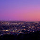shining los angeles city with many buildings customized wallpaper