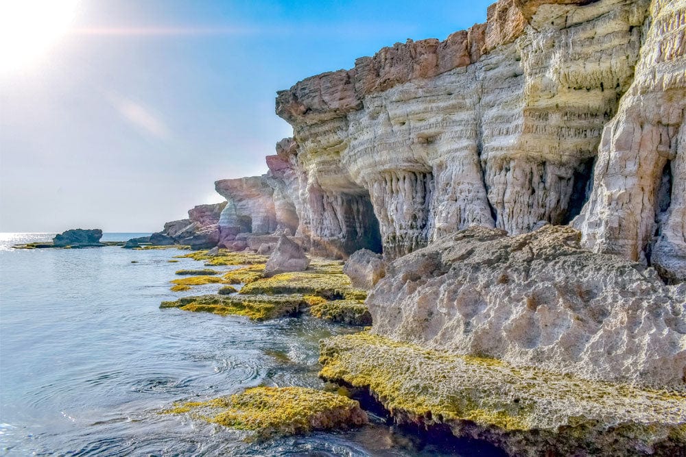 Coastal Cliff Ocean View Mural Wallpaper