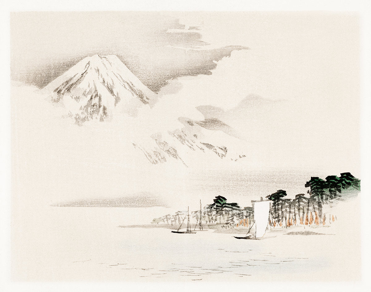 Papier Peint Panoramique Vue sur le Mont Fuji