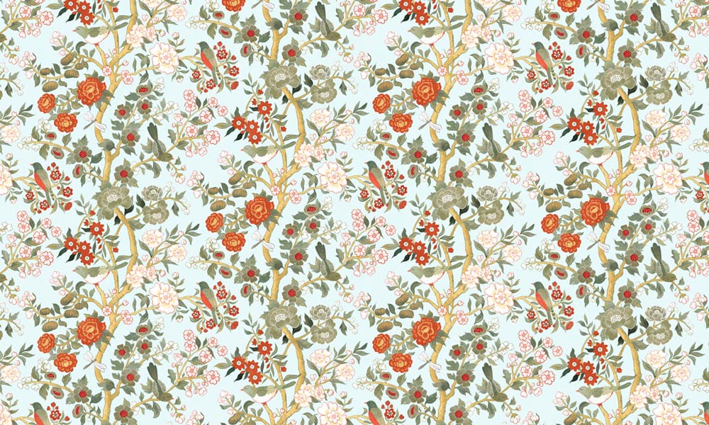 Vintage Floral Blossom Wallpaper Mural