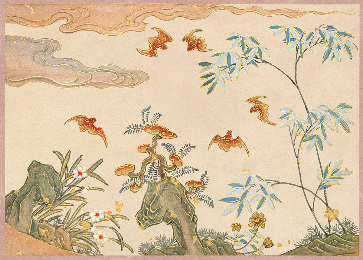 Vintage Botanical Garden Wall Mural Wallpaper