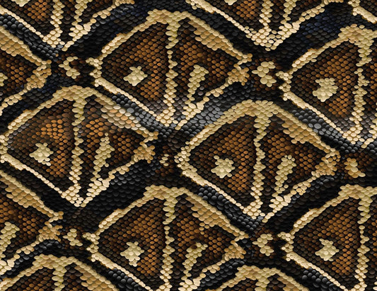 wallpaper mural with a python's skin that may be used for decorating your house.