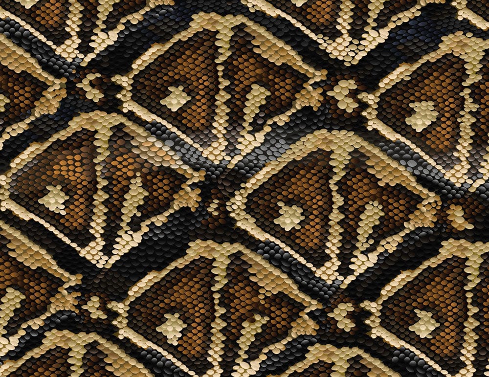 Luxurious Black Gold Geometric Mural Wallpaper