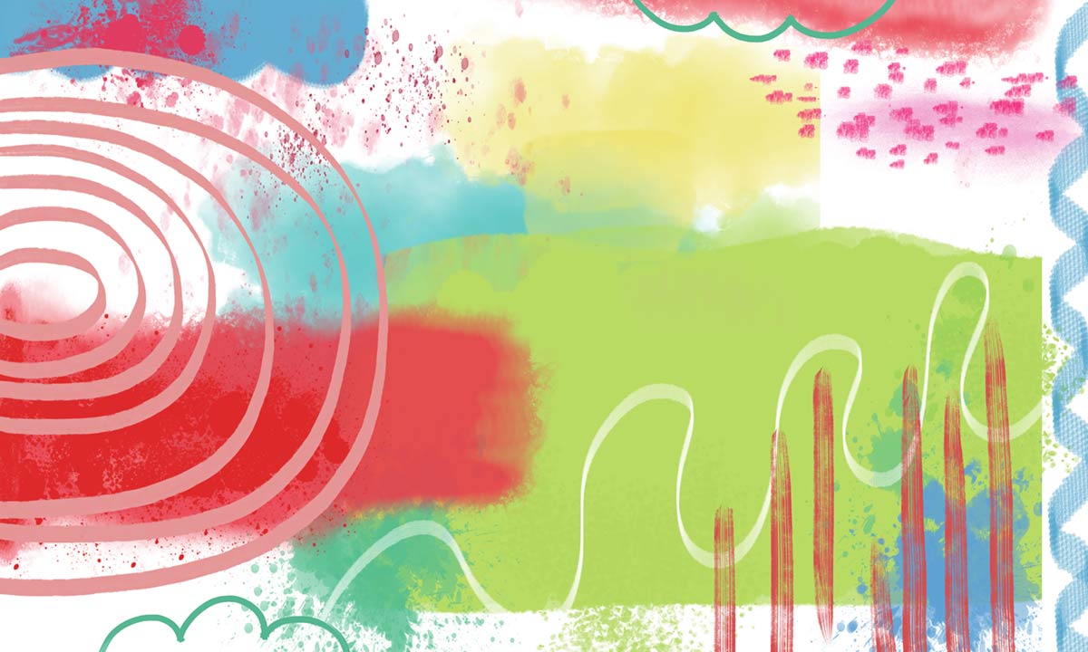 Colorful Abstract Art Wallpaper Mural