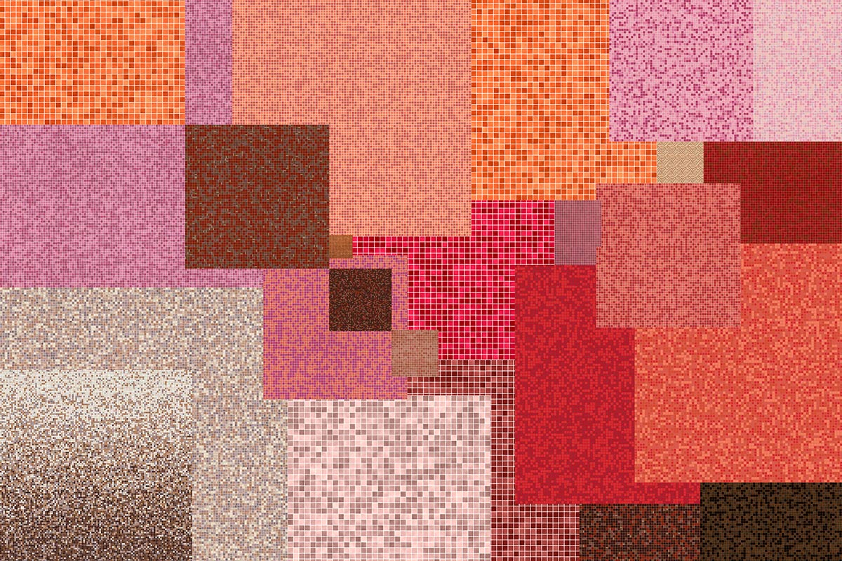 Modern Geometric Multi-Color Mural Wallpaper